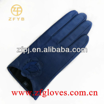 Fashion short leather gloves for ladies